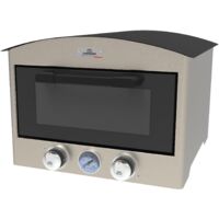 Le Marquier – Four à pizza électrique 450°C – Pierre réfractaire amovible 34,5x37,6 cm – Châssis inox satiné – Utilisation intérieure/extérieur