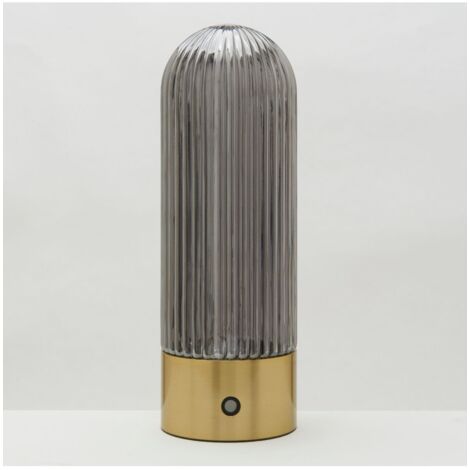 SIGNATURE - Lampe à poser Touareg fumée H.50cm