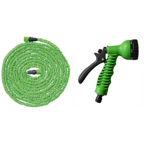 ASTUCEO - Tuyau d'Arrosage extensible à 15M + Pistolet Multi Jets