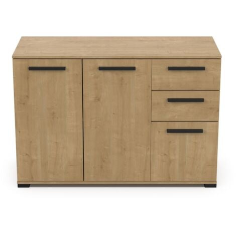 CALICOSY - Enfilade 2+1 portes et 2 tiroirs H82,4 cm - IZZY