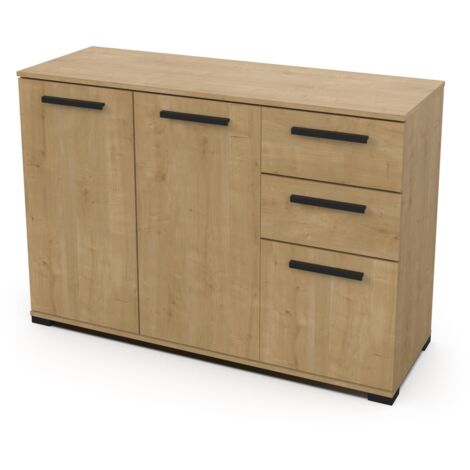 CALICOSY - Enfilade 2+1 portes et 2 tiroirs H82,4 cm - IZZY