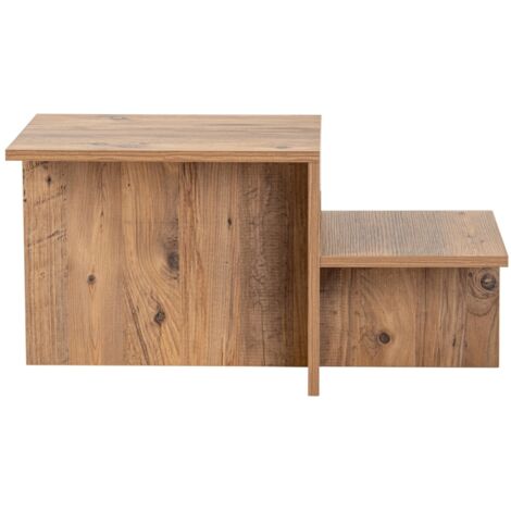 CALICOSY - Table basse 2 niveaux L77 cm - HARMONY