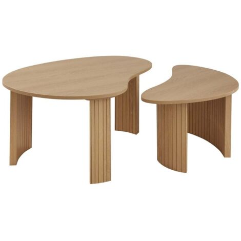 Table Basse Forme Spéciale, Table Basse avec Lumières LED, Table d