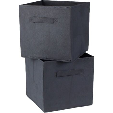 CASÂME - Cube de rangement intissé 28x28cm - Lot de 2