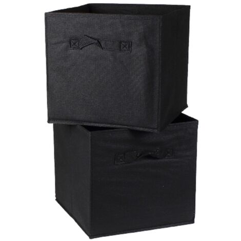 CALICOSY - Cube de rangement intissé 28x28cm - Lot de 2