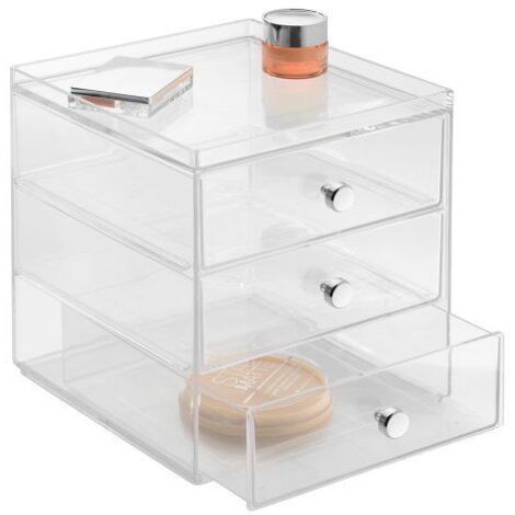 IDESIGN - INTERDESIGN - Boite de rangement pour cosmétiques 3 tiroirs (1/4)
