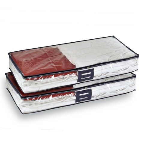 CASÂME - Housses de rangement 100 x 15 x 48 cm - lot de 2 (1/3)