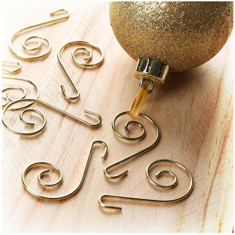 ASTUCEO - Crochets dorés pour sapin - lot de 15 (1/5)