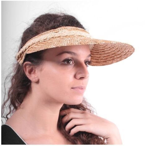 ASTUCEO - Visière paille naturelle 11 cm (1/2)