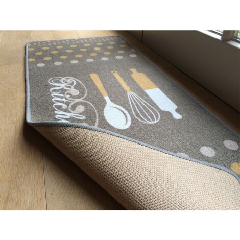 CALICOSY - Tapis de cuisine Kitchen brun 50x120cm
