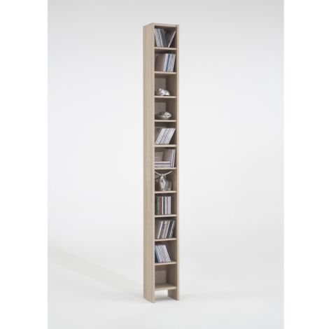 Calicosy – Etagère gain de place 11 niveaux – Hauteur 185 cm – Panneau bois composite mélaminé – Dimensions 18,9 x 16,2 cm – Livrée en kit