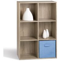 Calicosy – Étagère de rangement 6 cases en MDF – Dimensions H91,5 x L61,5 cm – Résistante et moderne – Pour espaces de rangement optimisés