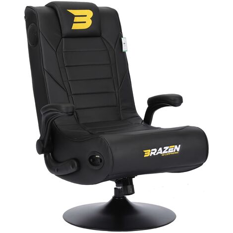 BraZen Serpent 2.1 Bluetooth Surround Sound Gaming Chair - Black