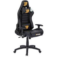 BraZen Sentinel Elite PC Gaming Chair - Black - Black