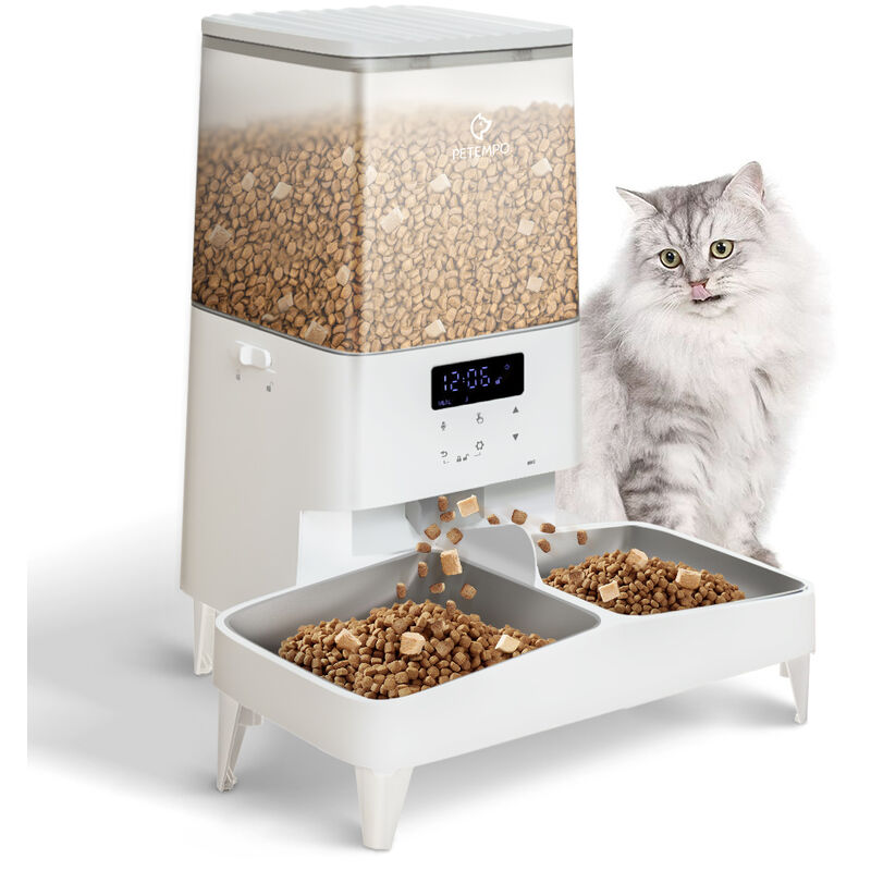 Comedero Automático 6L para Gatos con Control APP, Comedero WiFi,  Alimentador para Perros Temporizador Programable Dispensador de Alimentos  Inteligente Comedero para Mascotas Desmontable para Limpieza :  : Productos para animales