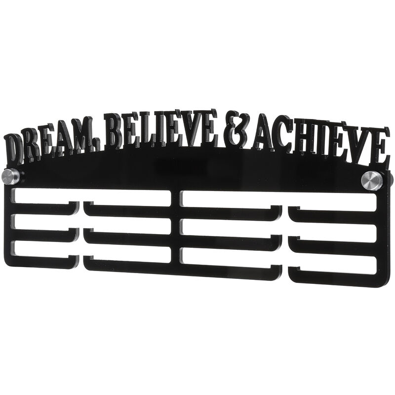 DREAM BELIEVE & ACHIEVE Porta medallas de acrílico de 3 niveles de 5 mm  LAVENTE