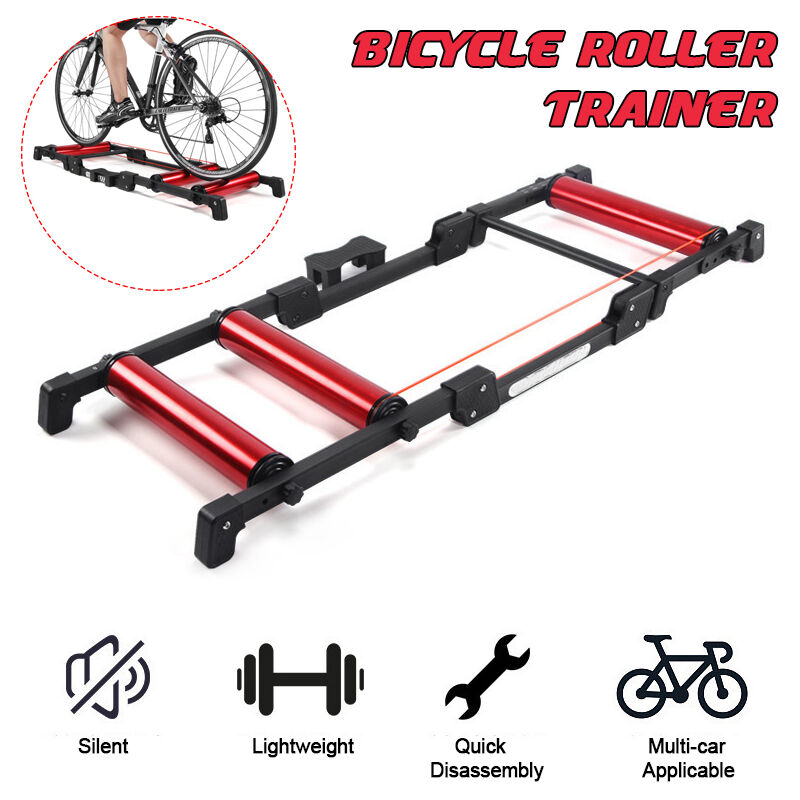 57x20,3x4,1 pulgadas Rodillos de bicicleta Entrenador de bicicleta de ejercicio para interiores Herramientas de carretera MTB Plataforma para montar en bicicleta Fitness