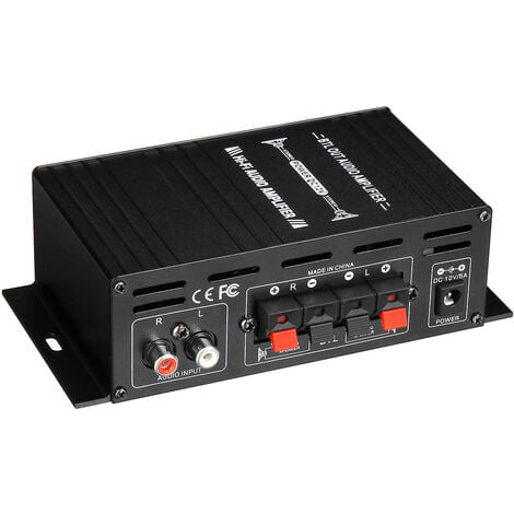 12V 150W HiFi Coche Amplificador de potencia Mini Audio digital Estéreo FM  AMP Control remoto LAVENTE