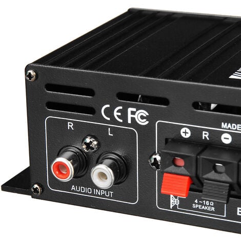 12V 150W HiFi Coche Amplificador de potencia Mini Audio digital Estéreo FM  AMP Control remoto LAVENTE