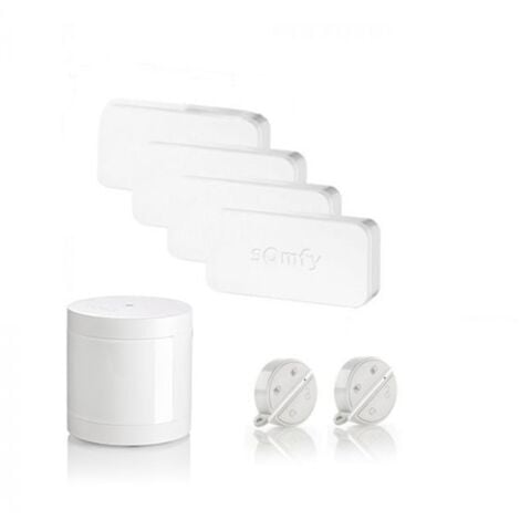 Somfy 2401493 - Somfy One + | Système d'Alarme avec Caméra de Surveillance  intégrée Full HD | Sirène 90dB | Vision Grand Angle 130°| Détecteur de