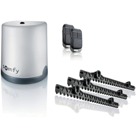SOMFY 2401409 - Motorisation de portail coulissant Freevia 400 RTS - Livrée avec 2 télécommandes Keypop et 4m de crémaillère (1/3)