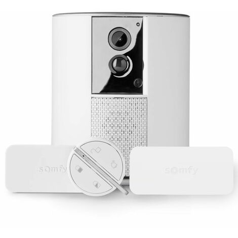 Somfy 1870288 - Home Alarm Video, Alarme Maison Connectée sans fil avec  Camera, 2 sirènes extérieures dont 1 factice, Somfy Protect