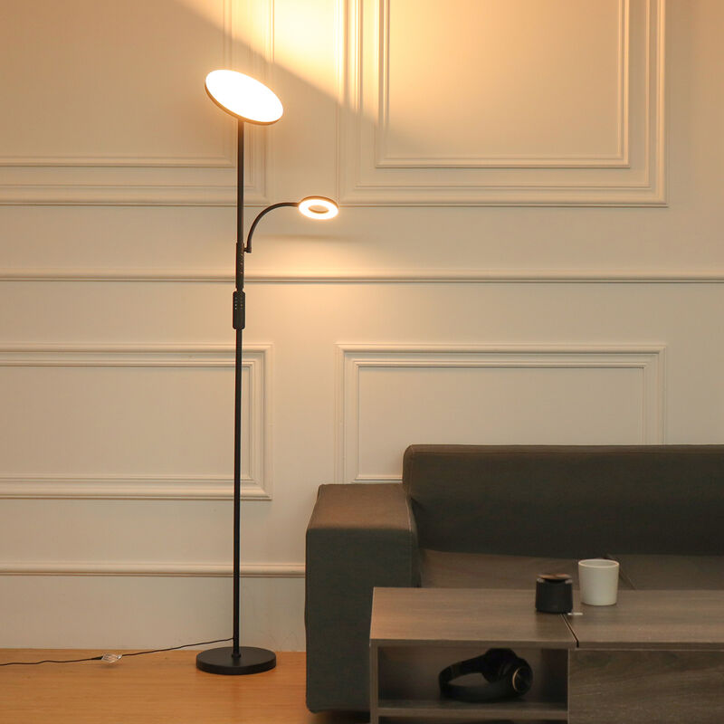 Lampada da terra snodata Smart Home Alexa luce mobile in legno dimmerabile  in un set che