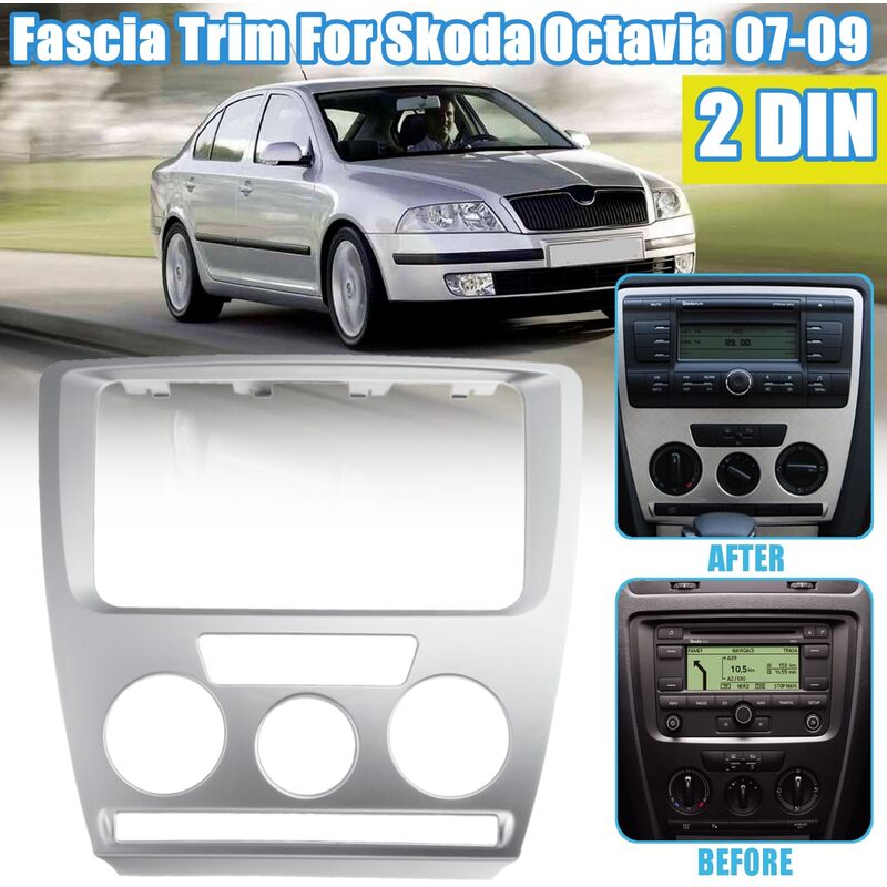 Kit Fascia Supporto Universale Montaggio Autoradio + Cornice +