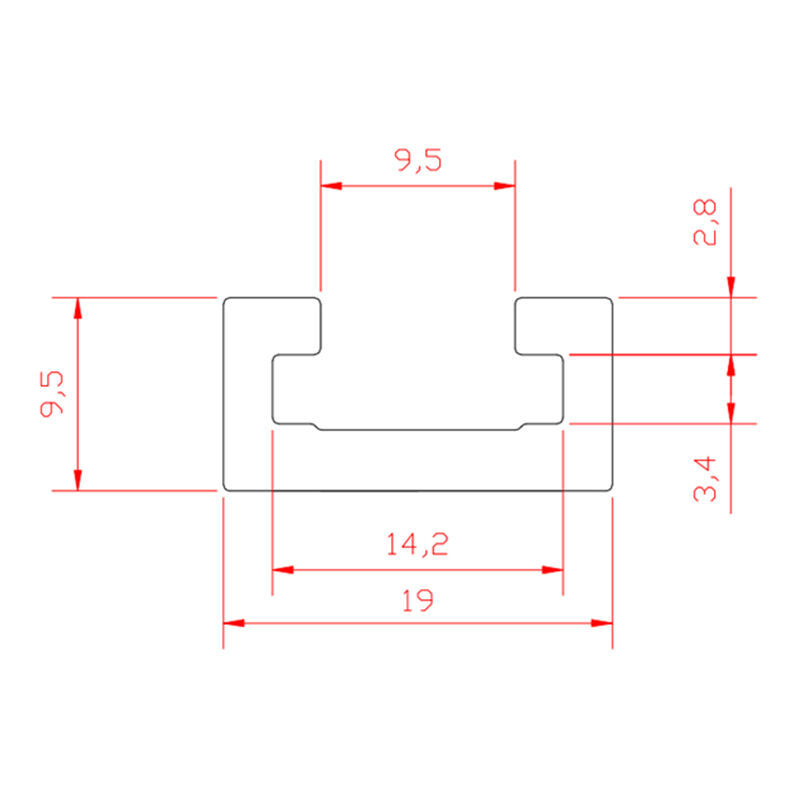 1pc T-track T-slot Mitra Track Jig T Screw Slot di fissaggio 30x12.8mm Per  tavolo L.1220mm Nero LAVENTE