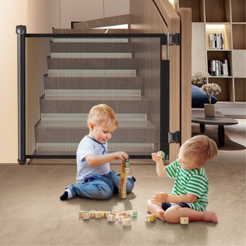 Cancelletto di sicurezza per bambini espandibile Cancelletto per scale a  chiusura facilitata H.76 x L.