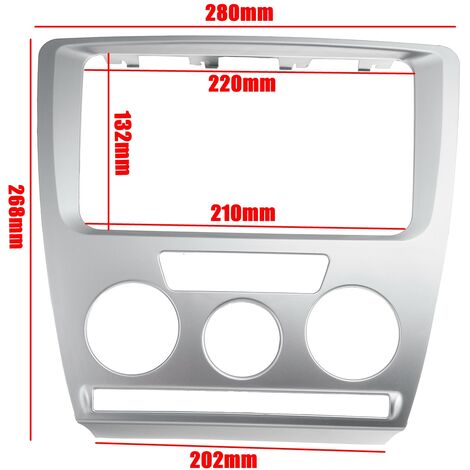 Kit Fascia Supporto Universale Montaggio Autoradio + Cornice +