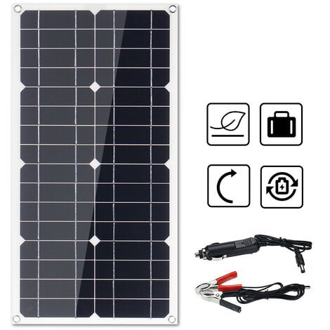 50W Pannello solare monocristallino con USB singola e DC Pannello solare  portabile per Auto Caravan Campeggio