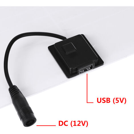 50W Pannello solare monocristallino con USB singola e DC Pannello