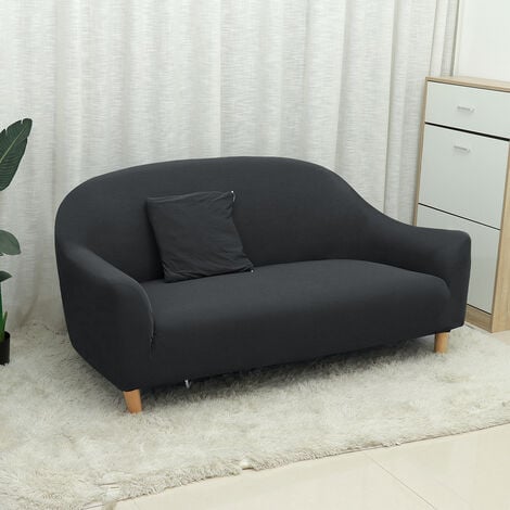 Copridivano Fodera elastica elasticizzata per divano 3 posti nero