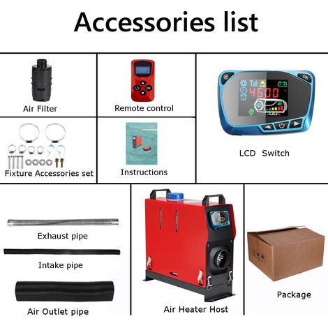 Riscaldatore diesel All In One da 8000W 8KW 12V riscaldatore per