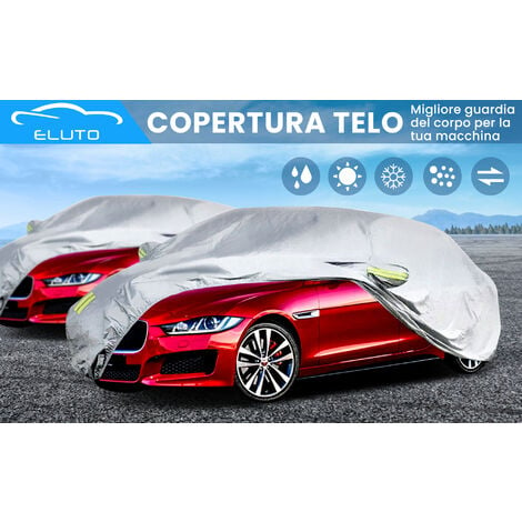 Copriauto Impermeabile Antivento Protezione UV Resistente ai graffi  Copertura per berlina da esterno per esterni 470x180x150cm