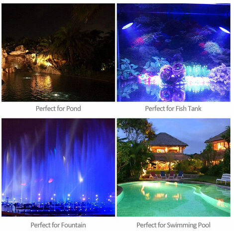 4X Solar Floating LED subacquea impermeabile luci piscina giardino RGB 