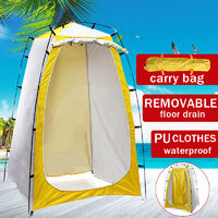 fotografia portatile Lixada Tenda per spogliatoio tenda da doccia per campeggio con fondo rimovibile spiaggia 