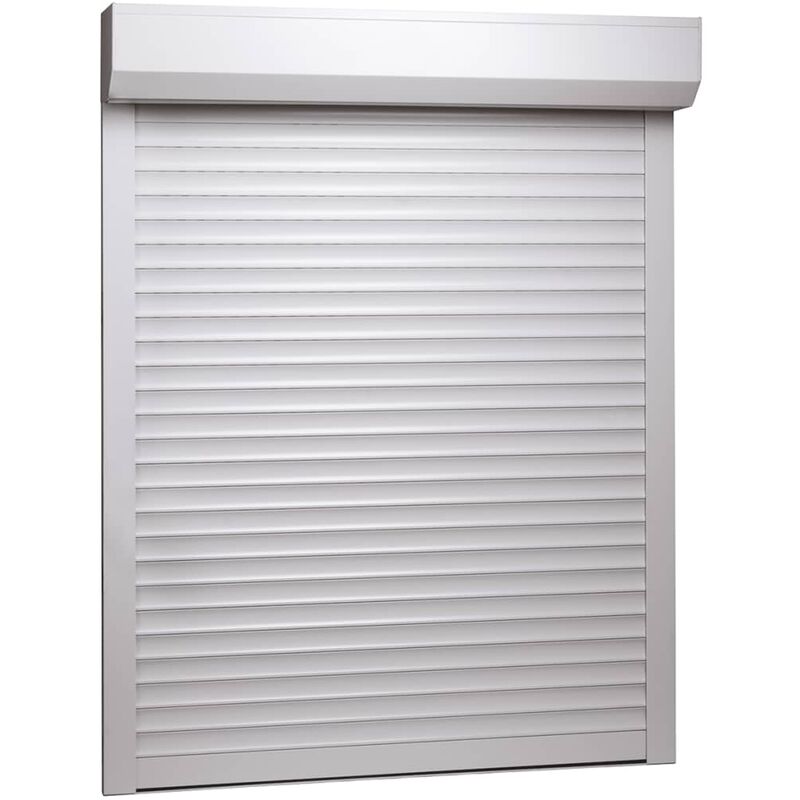 Volet Roulant Aluminium 100 X 130 Cm Blanc