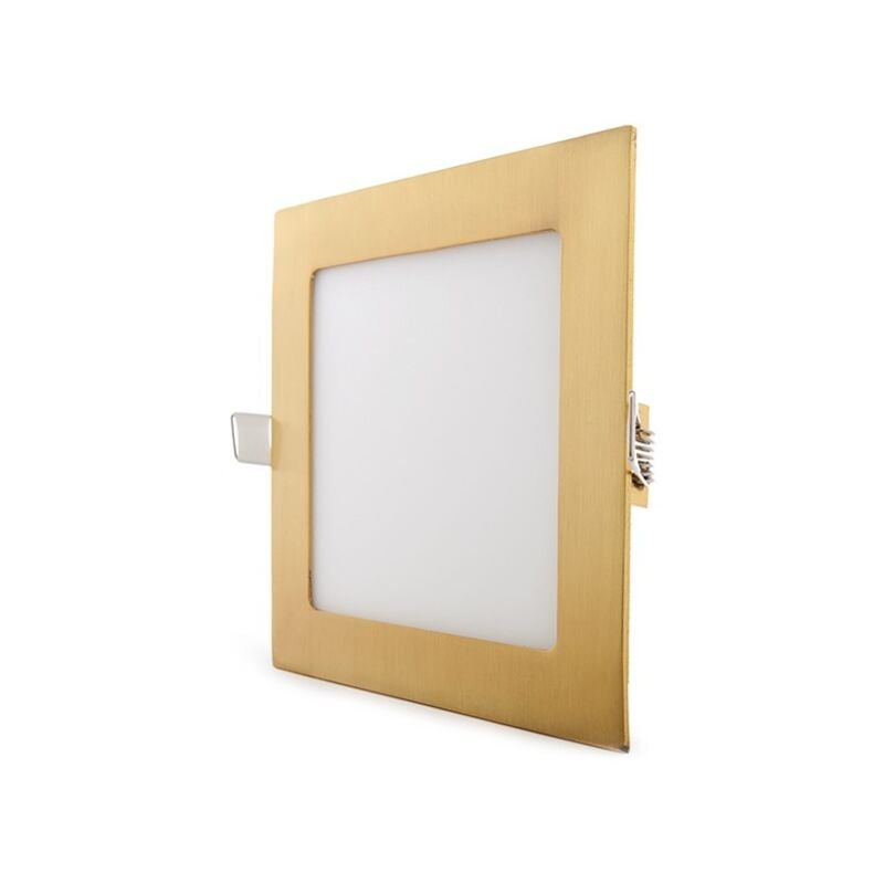 De Techo Greenice glcls12ngww placa 12w 805lm 3000ºk cuadrada dorado 50.000h leds 170x170mm 860lm downlight panel oficina pasillos