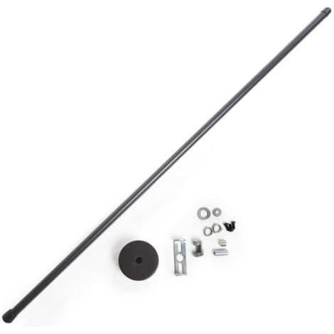 Barra Suspensión Extensible Carril Focos LED 75 ► 150Cm - Negro