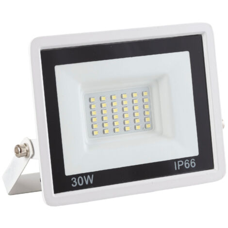 Foco Proyector LED 30W 2.400Lm 6000ºK IP66 Regulable 60,000H Acabado Blanco [LM-6004-W-CW] (1/5)