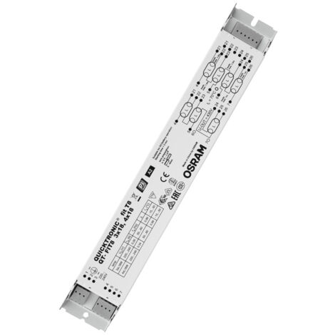 Reactancia electrónica para lámparas fluorescentes T5 Osram QT-FIT8 3X18,4X18 QTFIT834X18