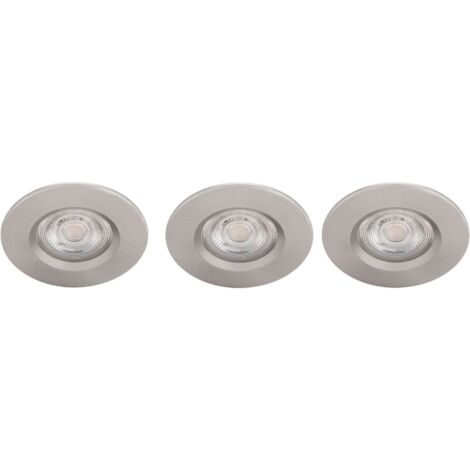 Pack 3 Downlight LED Philips "Dive" Circular 5,5W 350Lm Niquelado 2700K IP65  [PH-8718699755959]