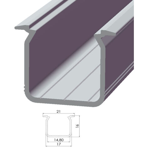 Perfíl Aluminio Tipo ECO P05 1,00M