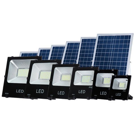 Foco Proyector LED 200W 20.000Lm 6000ºK Solar Sensor 200W + Control Remoto  Panel 6V/30W 40.000H [PL-626006-CW]
