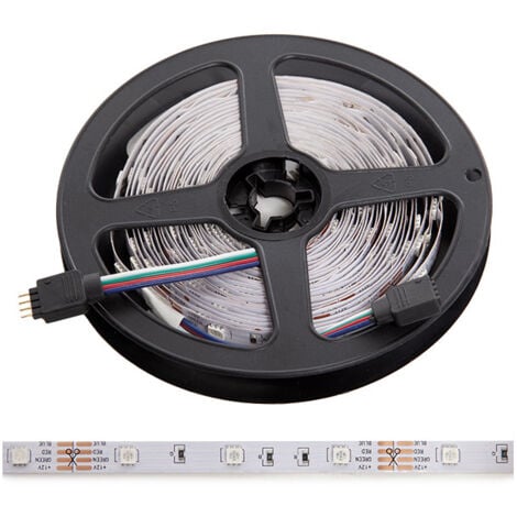 Tira LEDsTV/PC SMD5050 5VDC/Usb RGB Controlador-Mando a Distancia x1M  40.000H [CA-5050-1M- USB5VDC-RGB]-RGB