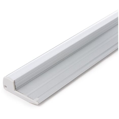 Perfíl Aluminio para Tira LED - Difusor Opal x 1M