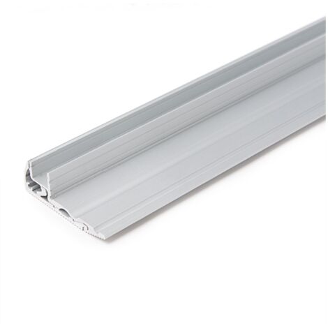 Perfíl Aluminio para Tira LED Iluminación Escaleras - Difusor Opal x 1M