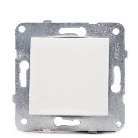 Interruptor Panasonic Karre 10A 250V/Bastidor Metálico con Garras/Tecla Blanca